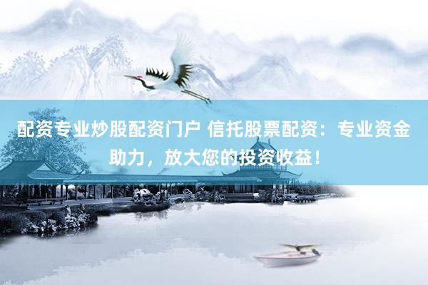 配资专业炒股配资门户 信托股票配资：专业资金助力，放大您的投资收益！
