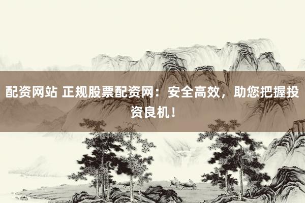 配资网站 正规股票配资网:安全高效,助您把握投资良机!